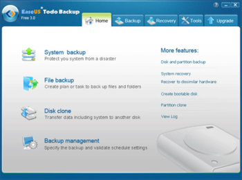 EaseUS Todo Backup Free screenshot