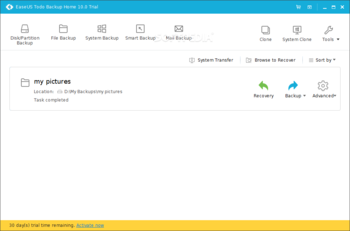 EaseUS Todo Backup Home screenshot