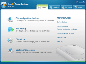 EaseUS Todo Backup Server screenshot 2