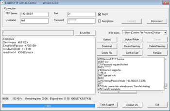Easewe FTP OCX ActiveX Control screenshot