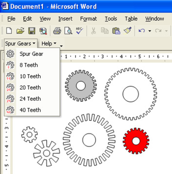EasiDraw Gear for MS Word screenshot 2