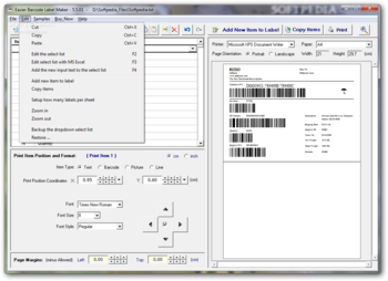 Easier Barcode Label Maker screenshot 2
