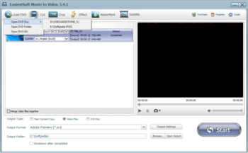 EasiestSoft Movie to Video screenshot 2