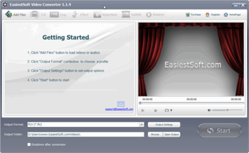EasiestSoft Video Converter screenshot