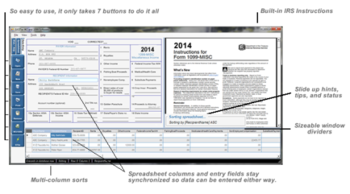 EASITax for 1099 and W2 Forms screenshot