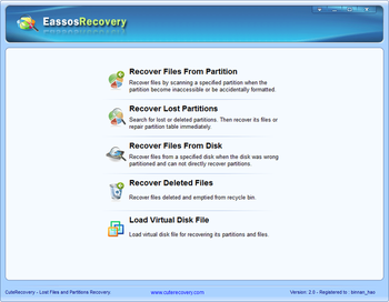 Eassos Recovery screenshot