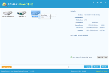 EassosRecovery Free screenshot 2