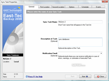 East-Tec Backup 2009 screenshot 7