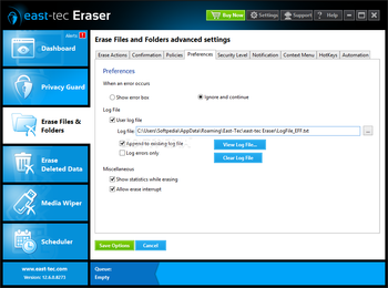 east-tec Eraser screenshot 18