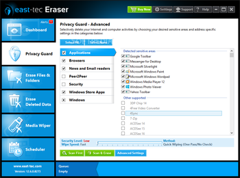 east-tec Eraser screenshot 3