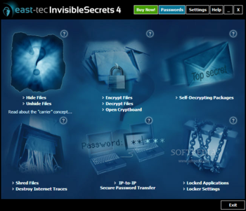east-tec InvisibleSecrets screenshot
