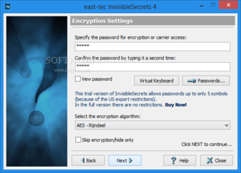 east-tec InvisibleSecrets screenshot 4