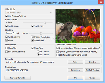 Easter 3D Screensaver screenshot 2
