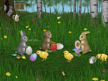 Easter Bunnies Screensaver screenshot 3