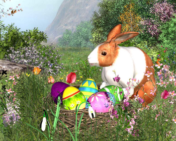 Easter Rabbit - Animated Wallpaper screenshot