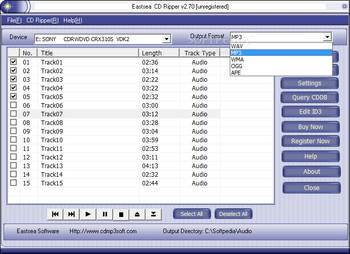 Eastsea CD Ripper screenshot 2