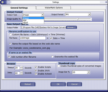 Eastsea Html to Image Converter screenshot 4