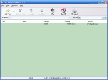 Easy Audio CD Maker screenshot