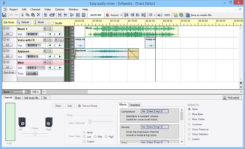 Easy audio mixer screenshot