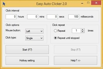 Easy Auto Clicker screenshot