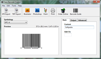 Easy Barcode Creator screenshot