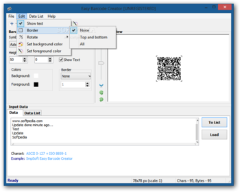 Easy Barcode Creator screenshot 2