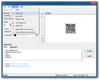 Easy Barcode Creator screenshot 3