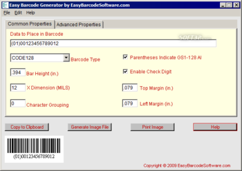 Easy Barcode Generator Software screenshot 2