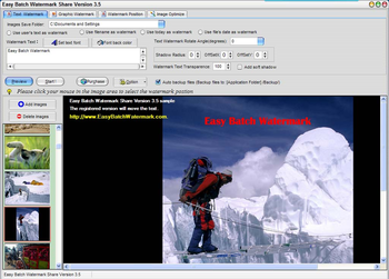 Easy Batch Watermark screenshot