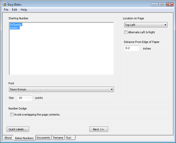 Easy Bates screenshot