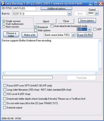 Easy Burning screenshot 2