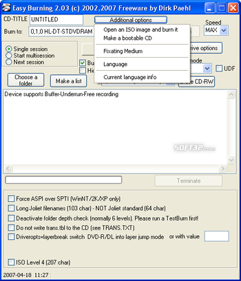 Easy Burning screenshot 4