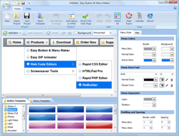 Easy Button & Menu Maker screenshot 3