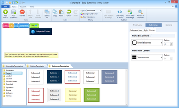 Easy Button & Menu Maker screenshot 3