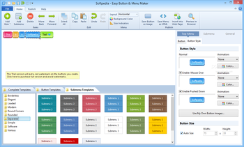 Easy Button & Menu Maker screenshot 4