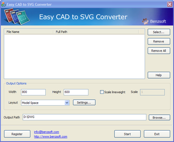 Easy CAD to SVG Converter screenshot 2
