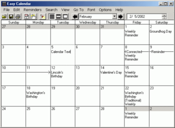 Easy Calendar screenshot