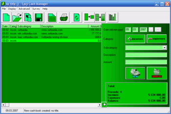 Easy Cash Manager screenshot