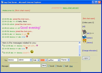 Easy Chat Server screenshot