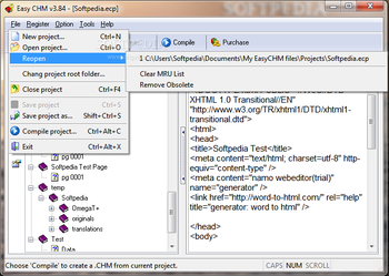 Easy CHM screenshot 2