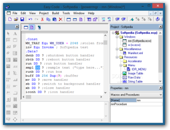 Easy Code for MASM screenshot