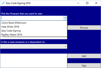 Easy Code Signing screenshot
