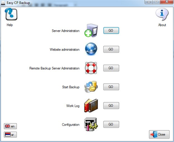 Easy CP Backup screenshot