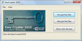 Easy Crypter 2010 screenshot