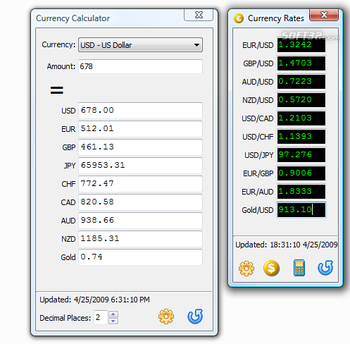 Easy Currencies for Windows screenshot 2