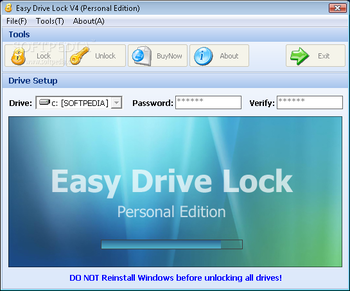 Easy Drive Lock screenshot