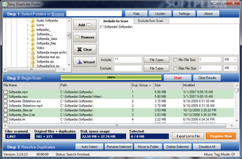 Easy Duplicate Finder Portable screenshot