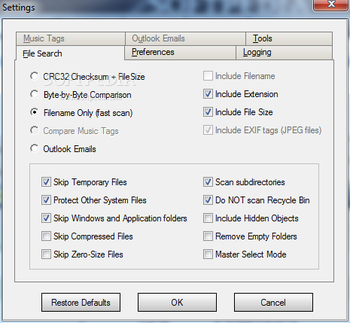 Easy Duplicate Finder Portable screenshot 2