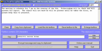 Easy Email Encryption Lite screenshot 2