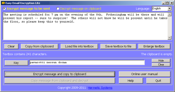 Easy Email Encryption Lite screenshot 3